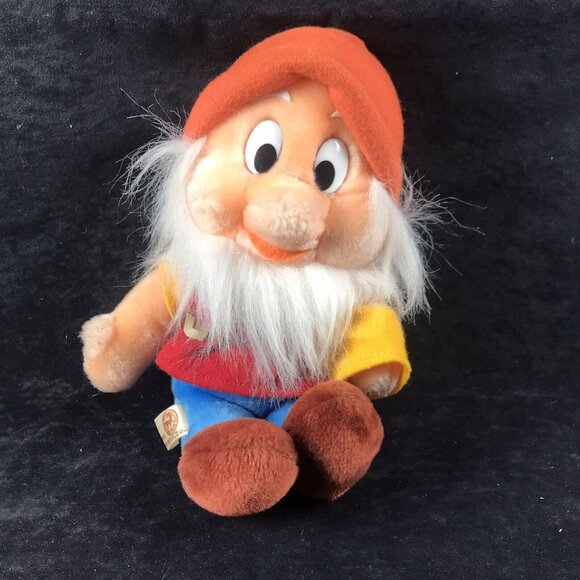 RARE Vintage Sun and Star Korea Snow White SEVEN Dwarfs Plush 9 Inch Disney - Picture 9 of 10